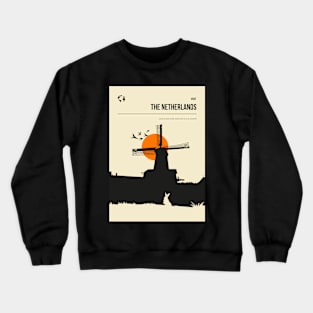 The Netherlands Holland Vintage Minimal Retro Travel Poster Crewneck Sweatshirt